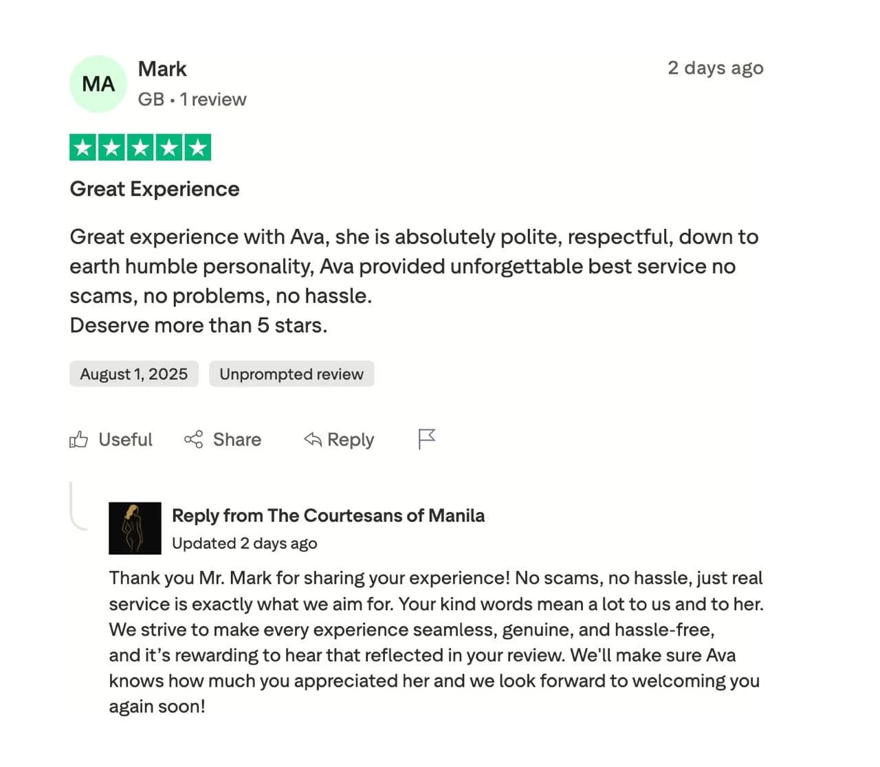 Ava AME review screenshot proof 1