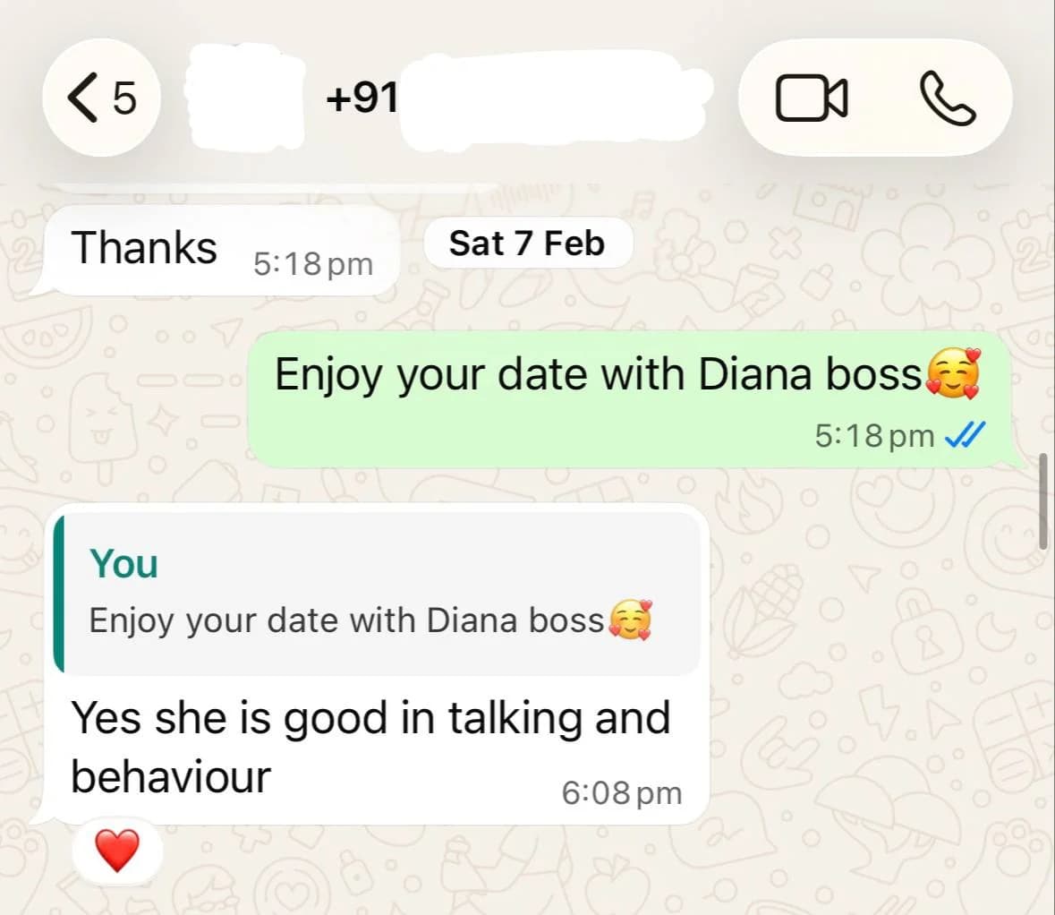 Diana AME review screenshot proof 1