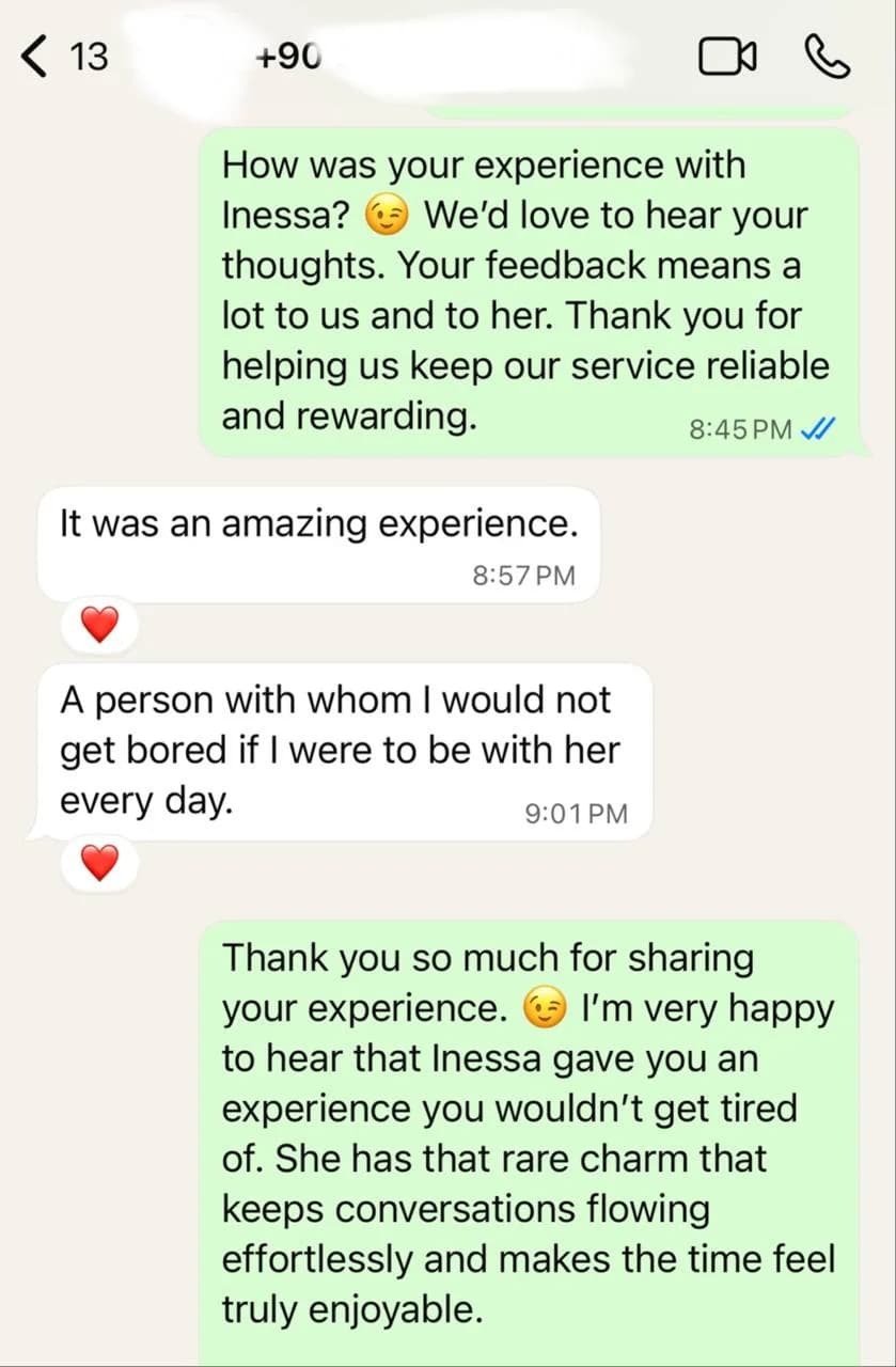 Inessa AME review screenshot proof 1