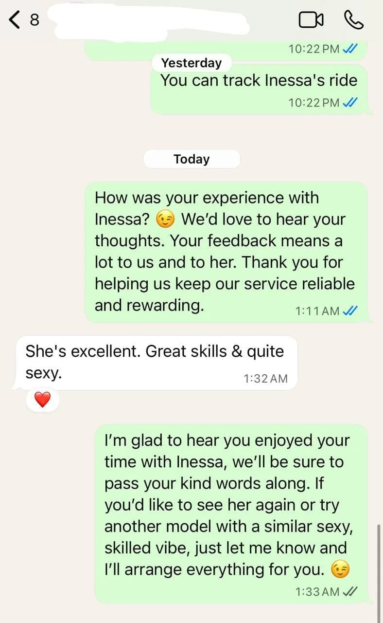 Inessa AME review screenshot proof 1