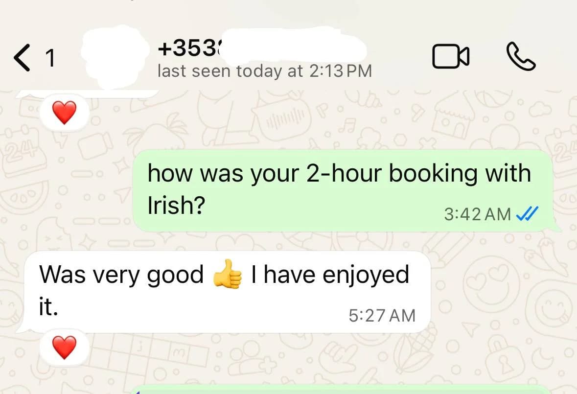 Irish AME review screenshot proof 1